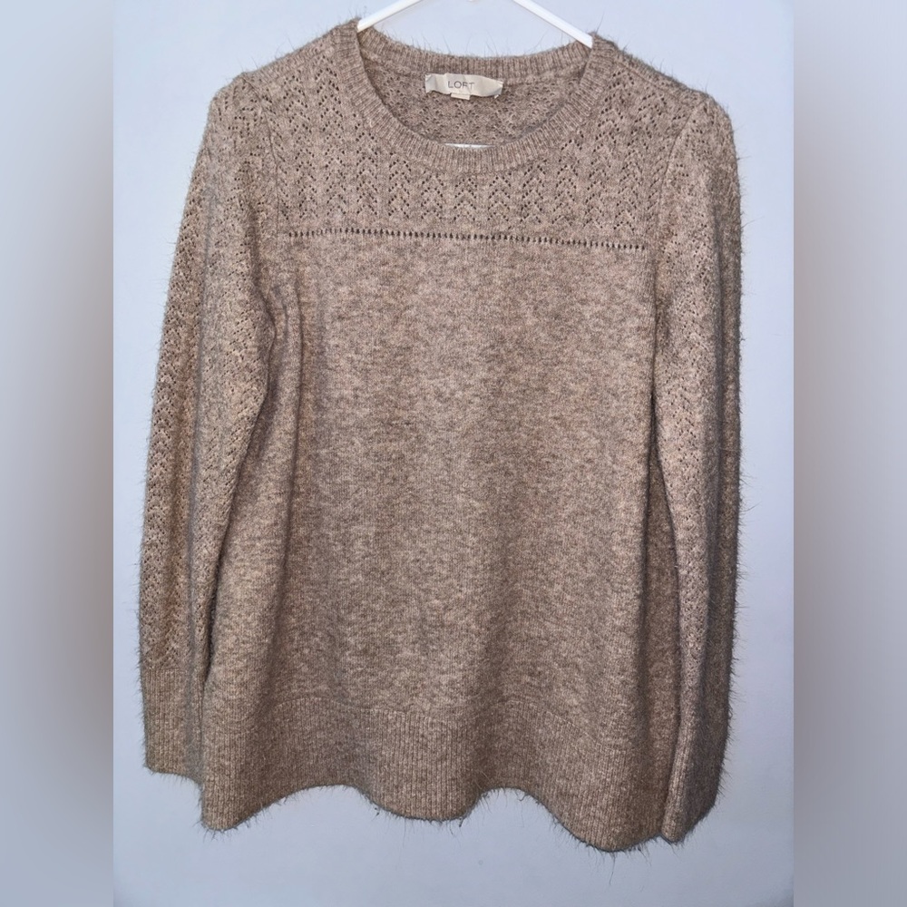 Tan, Loft Sweater.